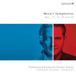 Symphonies nos. 13, 16, 29 & 40