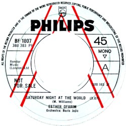 Saturday Night at the World / Go 'way From My Window