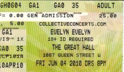 2010-06-04: The Great Hall, Toronto, ON, Canada