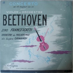 Concerto en Ré Majeur Op. 61 pour Violon et Orchestre