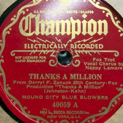 Thanks a Million / I'm Sitting High on the Hilltop