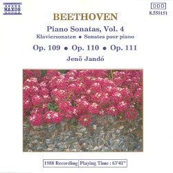 Piano Sonatas, Vol. 4: Op. 109 / op. 110 / op. 111