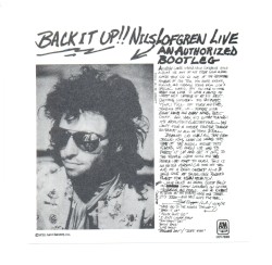 Back It Up!! Nils Lofgren Live: An Authorized Bootleg
