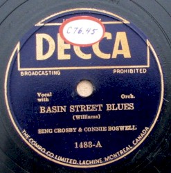 Basin Street Blues / Bob White (Whatcha Gonna Swing Tonight?)