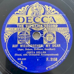 Auf Wiedersehen, My Dear / With All My Love and Kisses