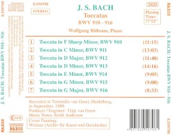Toccatas, BWV 910 - 916