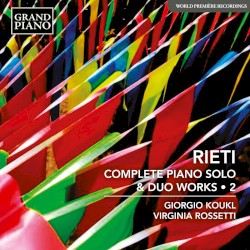 Rieti: Complete Piano Solo & Duo Works, Vol. 2
