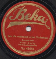 Eén die ontbreekt in het ouderhuis / Toch kan ik je niet vergeten