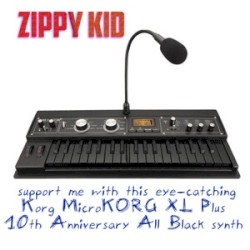 Support Me With This Eye‐catching Korg Microkorg Xl 10th Anniversary All Black Synth