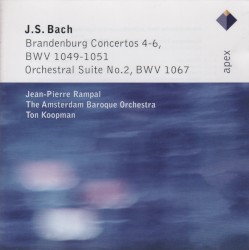 Brandenburg Concertos 4-6, BWV 1049-1051 / Orchestral Suite no. 2, BWV 1067