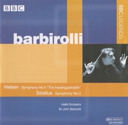 Nielsen: Symphony no. 4 "The Inextinguishable" / Sibelius: Symphony no. 3