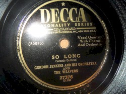 So Long / Lonesome Traveler