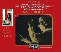 Symphonie, KV 319 / Serenata notturna / Sinfonia concertante