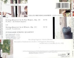 String Quartet in E-flat major, op. 12 / String Quartet in A minor, op. 13