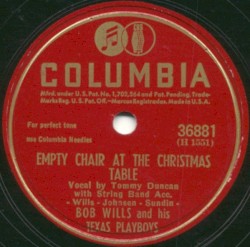 Empty Chair at the Christmas Table / White Cross on Okinawa